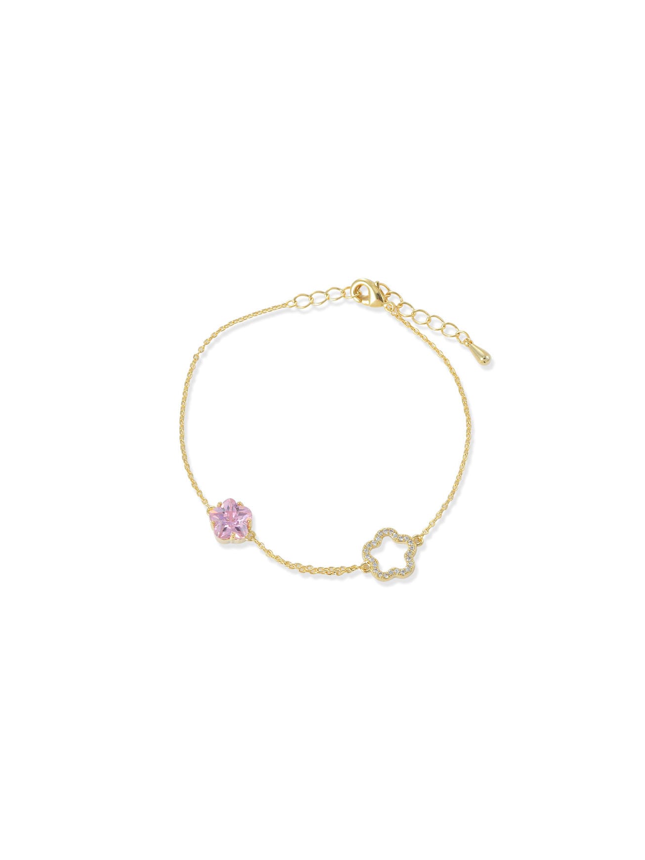 Lily Flower Delicate Chain Bracelet